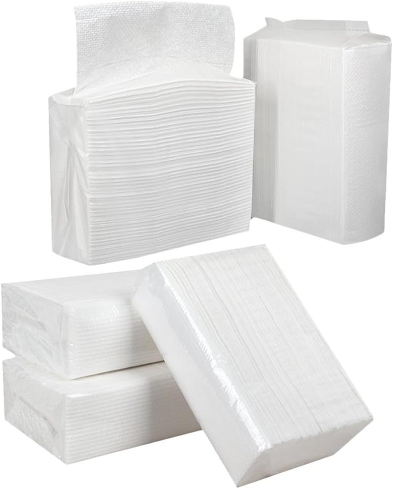 IMIKEYA Hotel Hand Paper Towels 120 Sheets 5pcs Thick Water Absorbent Kitchen and Bathroom Napkins for Commercial and Household Use - Image 1