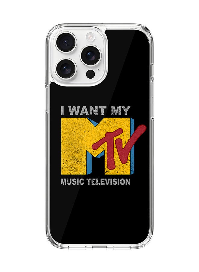 Stylizedd For iPhone 16 Pro Max Case [Compatible with MagSafe] Slim Magnetic cover Clear Phone Case - I want my mtv - Image 1