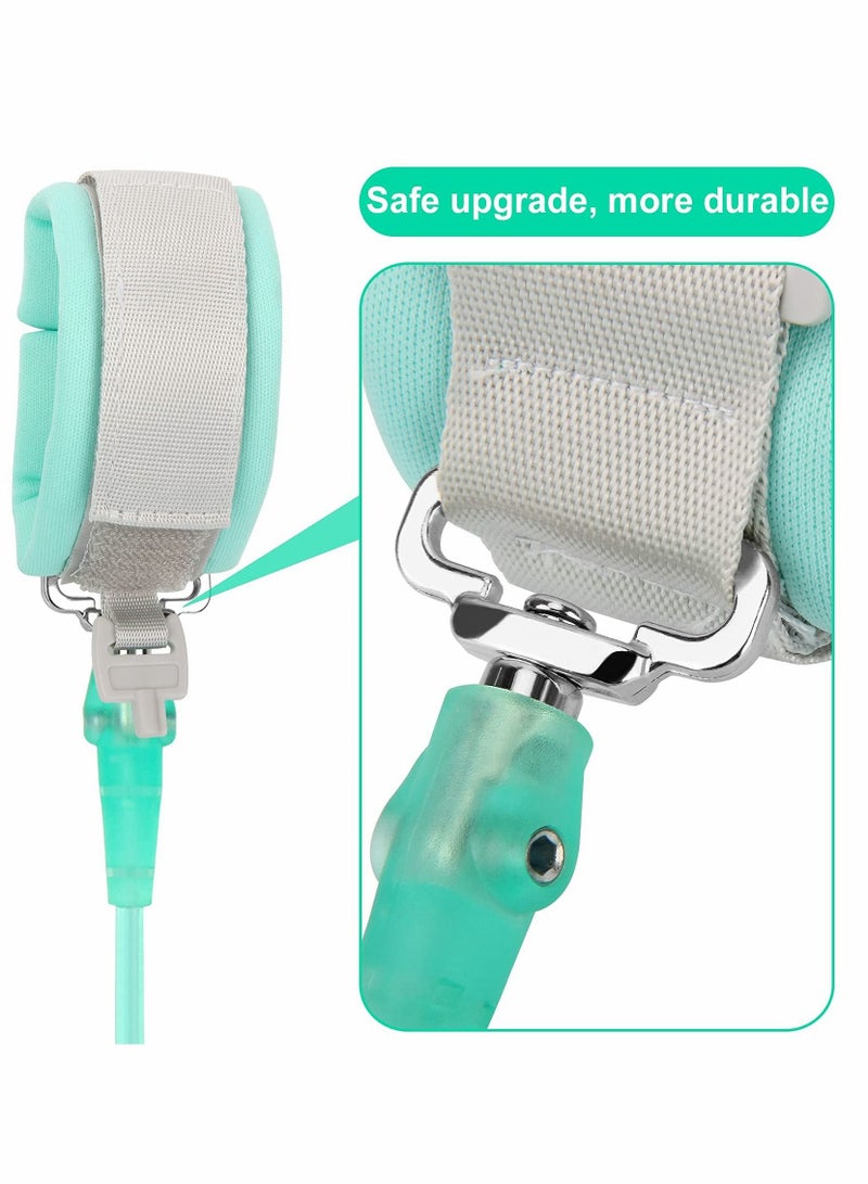 KASTWAVE Kids Anti Lost Wrist Link  Kid Leash Anti Lost Wrist Link with Key Lock Upgraded Baby Leash with Safety Wristband Rope for Babies Toddlers Child Kids Green - Image 4