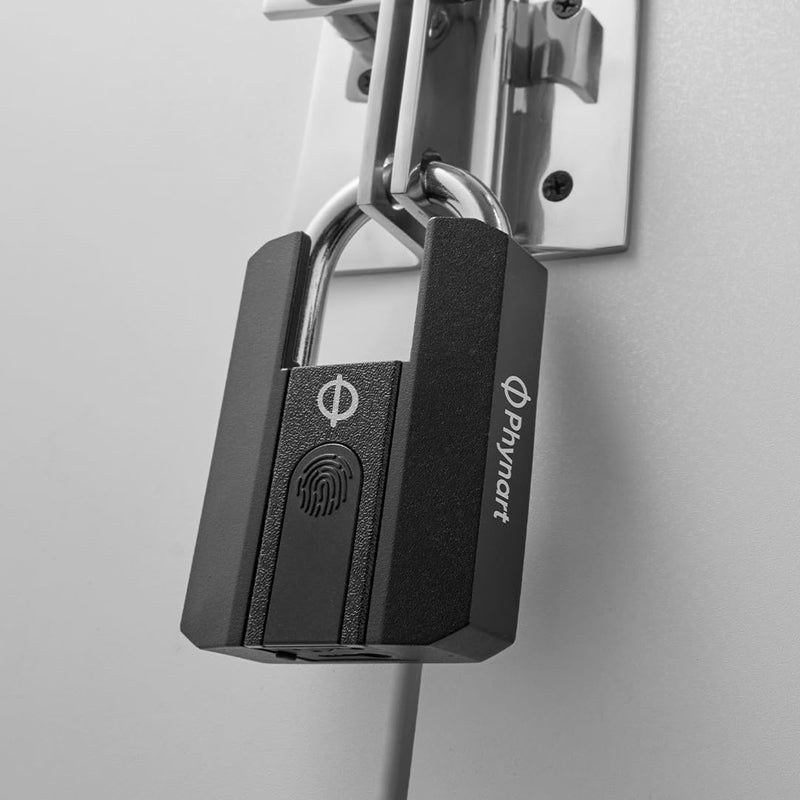 Phynart Phynart Titan Mini X Smart Biometric Padlock Durable Versatile and Secure Lock with Fingerprint Access for Backpacks Suitcases Doors Cycles and Lockers  - Image 1