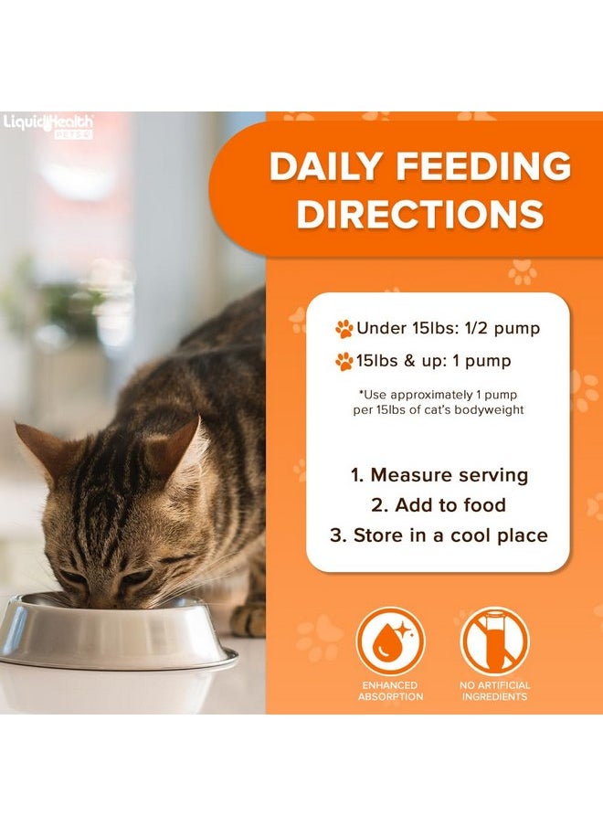 LIQUIDHEALTH Liquid Health Pets Purr-Fection Omega 3 Fish Oil for Cats - Liquid Omega 3 for Cats with EPA+DPA+DHA, Cat Omega 3 Supplement May Reduce Itching, Support Joint, Immunity, Brain, Heart Health (2 Pack)  - Image 4