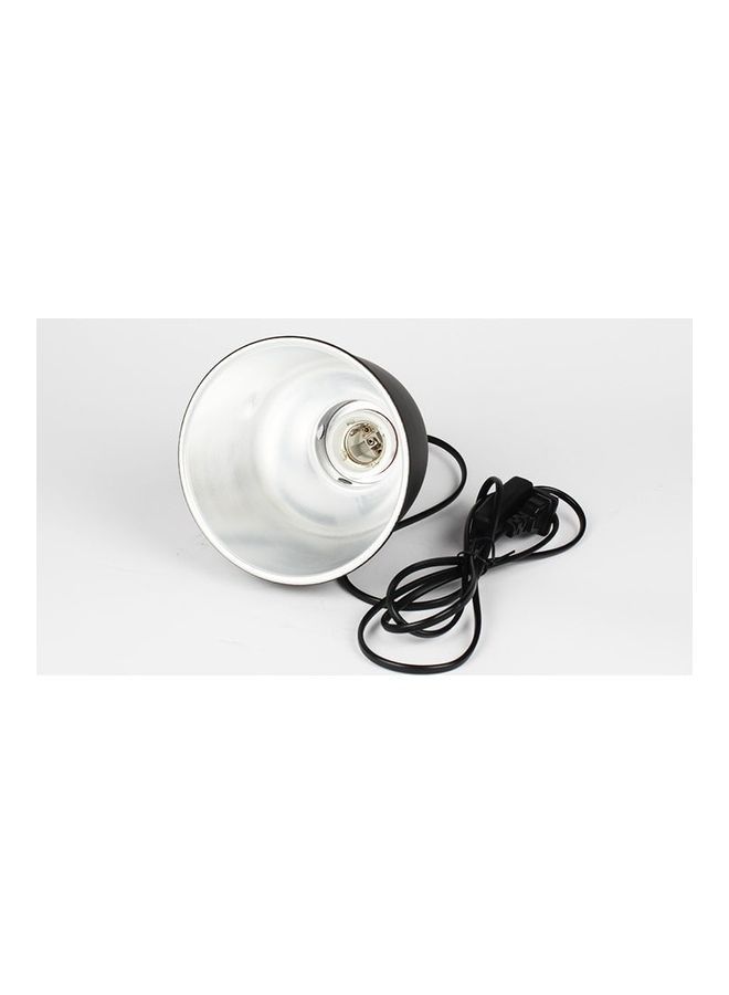 نيبمينينت Ceramic Deep Dome Lamp Light Holder for Aquarium White/Black - Image 4