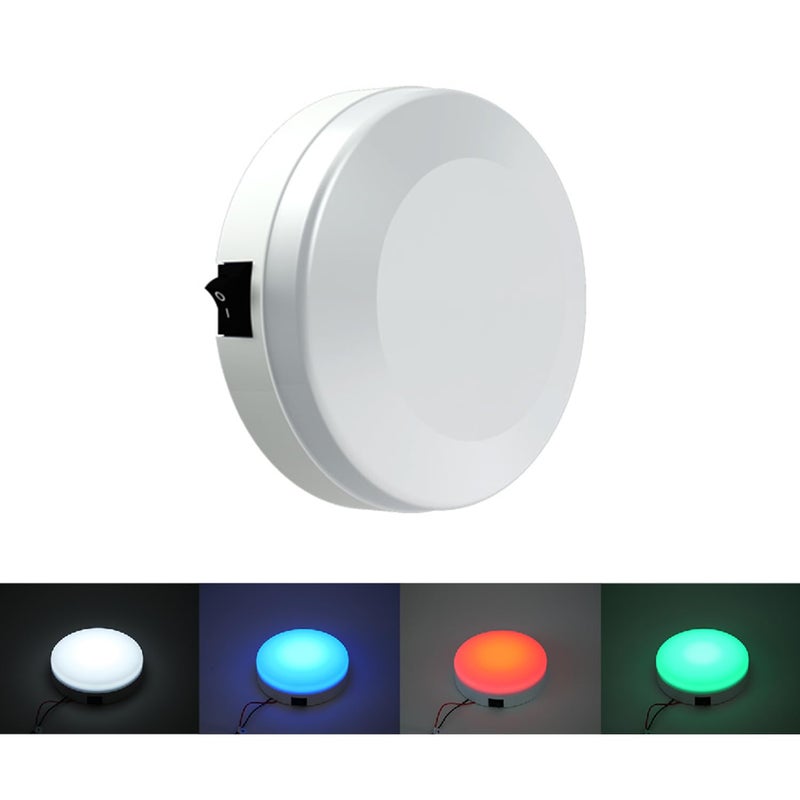 Vcanuplms Marine Boat Dome Lights 55 Inch RGBW LED Cabin Light with Toggle Switch 12V Boat Interior Light with Surface Mount - Image 2