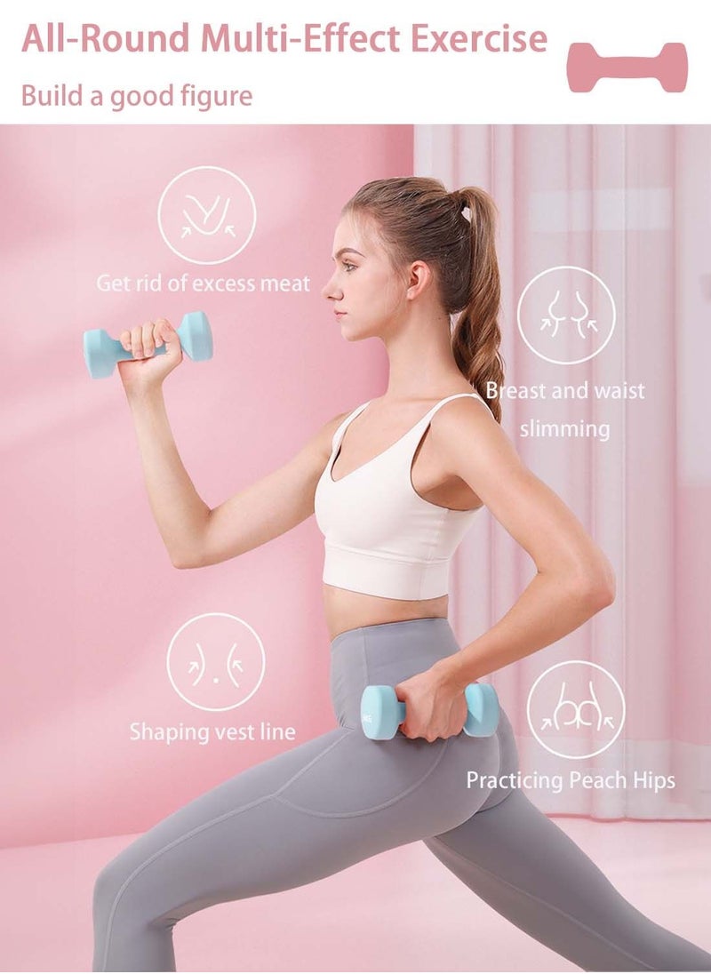 Viden - 18KG Cast Iron Dumbbell Set 3 Pairs 2KG 3KG 4KG Dip Plastic Men Ladies Body Workout Shape Fitness Exercise - Image 1