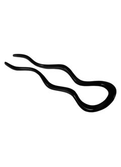 Parcelona Parcelona French Black 5 Inch Extra Large Wavy Crink U Shaped Hair Pin Stick (1 Count) 
