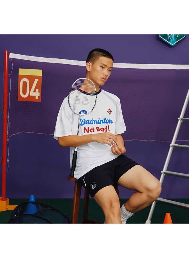 Kumpoo Act251607 Uni Breathable Quick-dry Badminton T-shirt White Size S