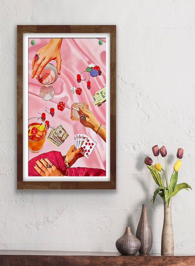 KICHANG Pink Diamond Art Kits for Adults Beginner,DIY Modern Diamond Painting 5D Round Full Drill Diamond Dots Gem Art Crafts with Tools,Funny Crafts for Home Wall Decor&Gift-12x16in - Image 5
