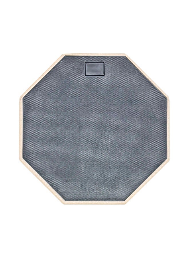 لوح تدريب على الإيقاع 12 بوصة (اقتصادي) - سطح مطاطي عالي الاستجابة - مناسب للمبتدئين والدارسين - أسود - Image 1