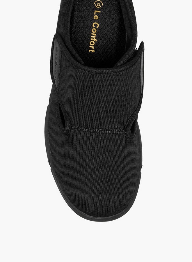 لو كونفورت أحذية مريحة لمرضى السكري بنسيج مزخرف وإغلاق بشريط لاصق - Image 4