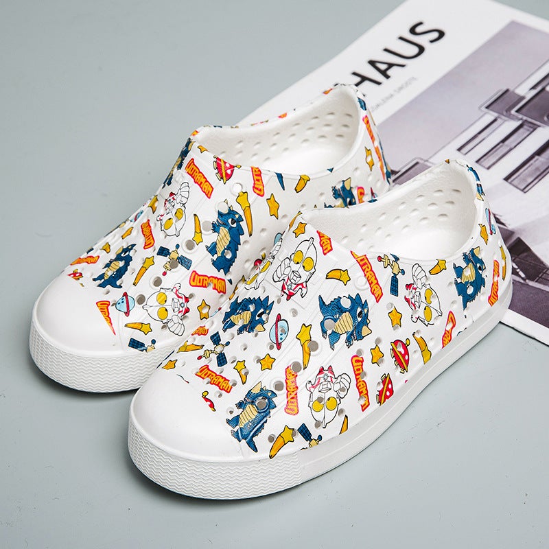 Luchi Kidsren'S Clogs, Casual Breathable Graffiti Style Soft-Soled Beach And Water Sandals For Boys And Girls - Image 1
