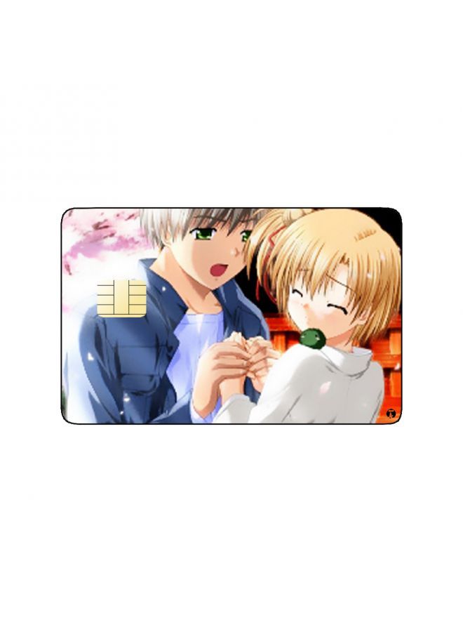 RKN PRINTED BANK CARD STICKER Cute Anime Couple - Image 2