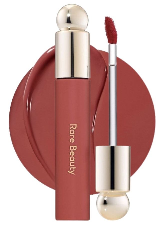 Rare Beauty "Rare Beauty by Selena Gomez Soft Pinch Tinted Lip Oil Stain - Delight (Rose Brown, 3ml) - Hydrating, Lightweight, and Long-Lasting Lip Tint with a Glossy Finish"  - Image 1