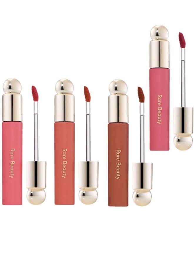 Rare Beauty - "Rare Beauty by Selena Gomez Soft Pinch Tinted Lip Oil Stain - Delight (Rose Brown, 3ml) - Hydrating, Lightweight, and Long-Lasting Lip Tint with a Glossy Finish" - Image 1