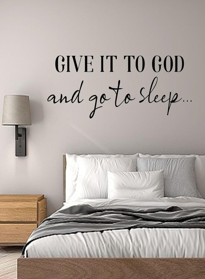 SUPERDANT Wall Decals Give It to God Quotes Wall Stickers Vinyl Art Decor Stickers DIY Saying Vinyl Art Decal Sticker Home Decoration for Living Room Bedroom Kitchen School Dormitory Wallpaper Decor - Image 1