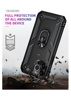 TEAM LUXURY Heavy Duty Phone Case For iPhone 13 Pro Max Armor Shockproof Protective with Ring Magnetic Kickstand  - Image 3