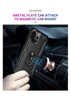 TEAM LUXURY Heavy Duty Phone Case For iPhone 13 Pro Max Armor Shockproof Protective with Ring Magnetic Kickstand  - Image 5