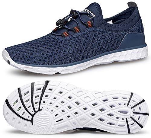 DOUSSPRT Men's Water Shoes Quick Drying Sports Aqua Shoes Blue Size 13 - Image 1