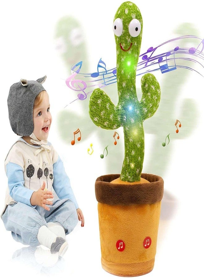 IRQA Dancing Cactus Toy for Kids | Talking, Singing, Interactive Cactus Stuffed Toy | 120 Songs, Lights, Repeat What You Say | Floor Play | Unisex, Standard Size, No Assembly Required - Image 1