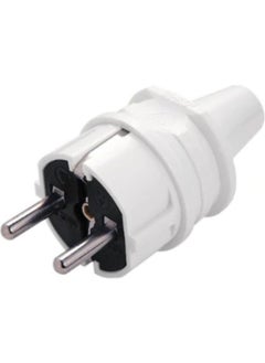 Viko Grounded Male Plug White 