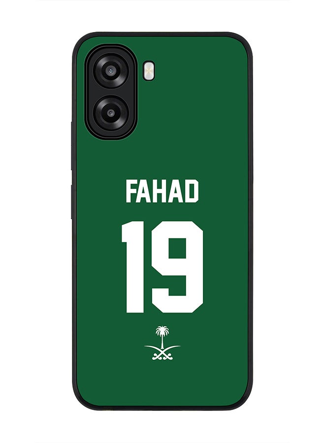 Stylizedd For Oppo A6x 5G / A6x 4G Case,Slim fit Camera Protection, Shockproof Thin Phone cover  - Football - Saudi Arabia,  Fahad - Image 1