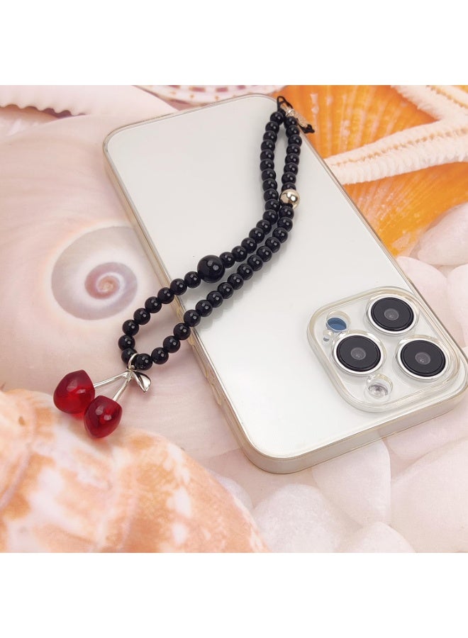 Cute Cherry Butterfly Phone Charm Wrist Lanyard Strap, Portable Decor Pendant for Cell Phone, Bag, Airpods, Camera, Daily Carry Accessory - Image 5