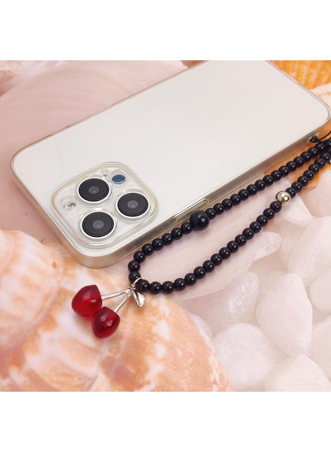 Cute Cherry Butterfly Phone Charm Wrist Lanyard Strap, Portable Decor Pendant for Cell Phone, Bag, Airpods, Camera, Daily Carry Accessory - Image 4