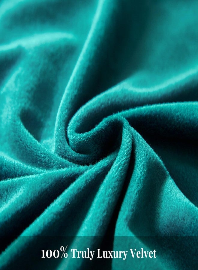 WARMDERN Teal Blue Velvet Duvet Cover King Size Flannel Duvet Cover Bedding Sets, 3pcs Ultra Soft Luxury Textured Modern Crystal Velvet Duvet Covers with Zipper Closure(Teal Blue, King) - Image 4