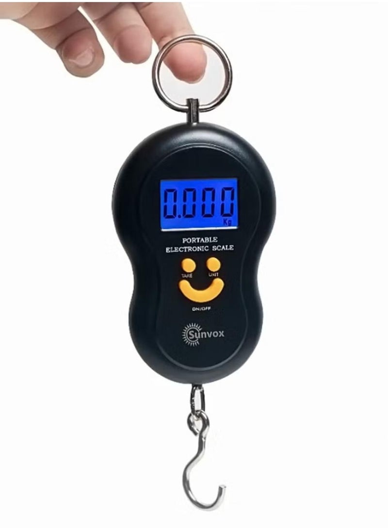 Sunvox 1 Pcs Sunvox Portable Luggage Scale Digital Hanging Scale for Suitcases and Travel Bags, Precise, Durable, and Easy to Use 50kg Electronic Digital Suitcase Travel Bag Hanging Weighing Scale ((1Pcs)) - Image 1