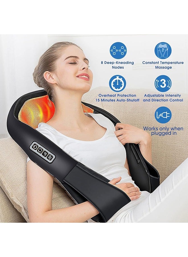 NURSAL Upgraded Back And Neck Massager/Deep Tissue Shoulder Massage And Heating Function/Electric Massage Pillow-The Perfect Gift For Elders  - Image 2