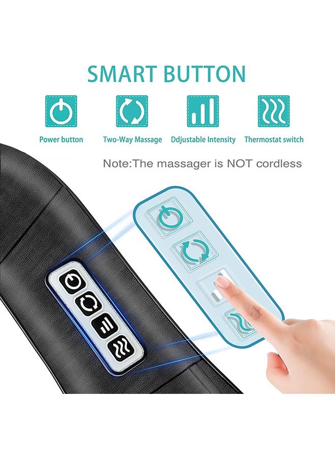 NURSAL Upgraded Back And Neck Massager/Deep Tissue Shoulder Massage And Heating Function/Electric Massage Pillow-The Perfect Gift For Elders  - Image 5