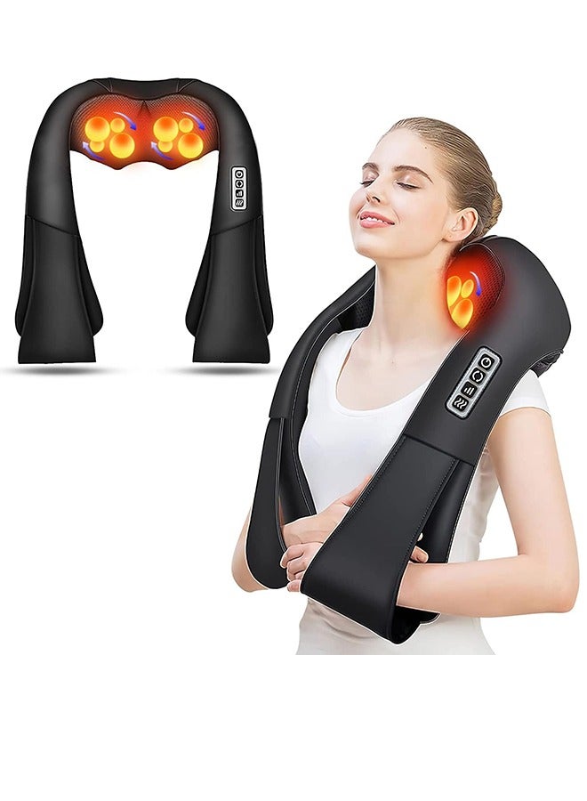 NURSAL Upgraded Back And Neck Massager/Deep Tissue Shoulder Massage And Heating Function/Electric Massage Pillow-The Perfect Gift For Elders  - Image 1