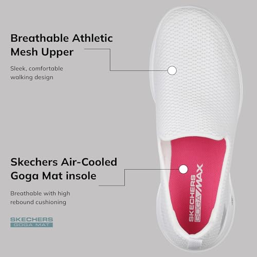 Skechers Women's Go Walk Joy Sneaker, White, 7.5 - Image 5