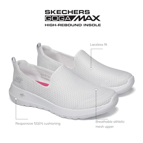 Skechers Women's Go Walk Joy Sneaker, White, 7.5 - Image 2