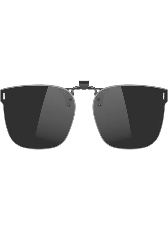 HLA (Hailanzhi Jia) Polarized Sunglasses Clip For Myopia, Unisex Driving Sunglasses Clip, Black - Image 1