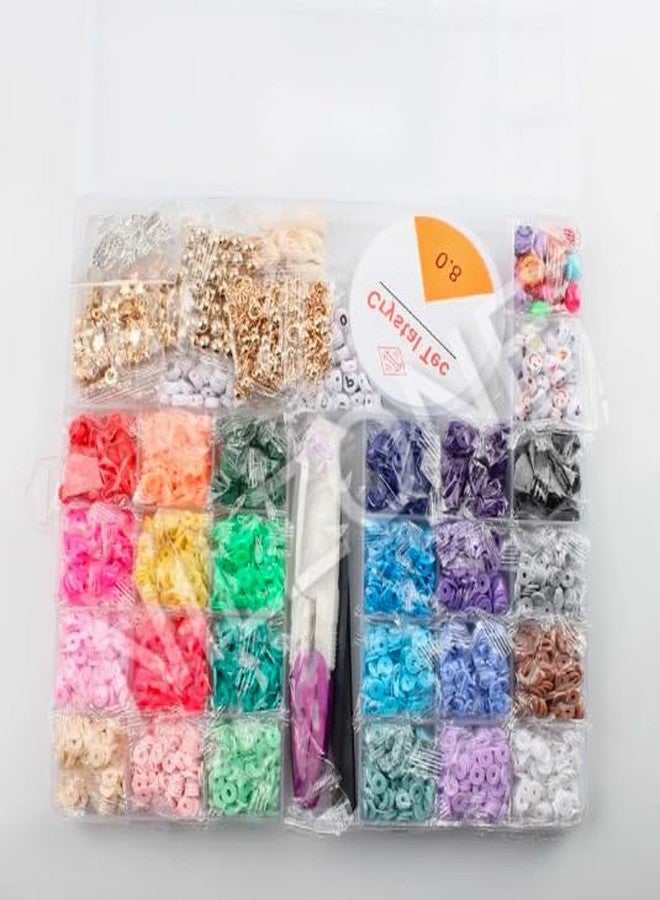 Nilzone Plastic Beads for Kids Crafts Children's Jewelry Making Kit DIY Bracelets Necklace Hairband and Beads for Kids Crafts - Birthday Gift (Design-01) - Image 5