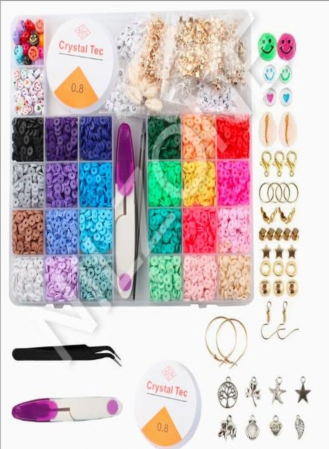Nilzone Plastic Beads for Kids Crafts Children's Jewelry Making Kit DIY Bracelets Necklace Hairband and Beads for Kids Crafts - Birthday Gift (Design-01) - Image 2