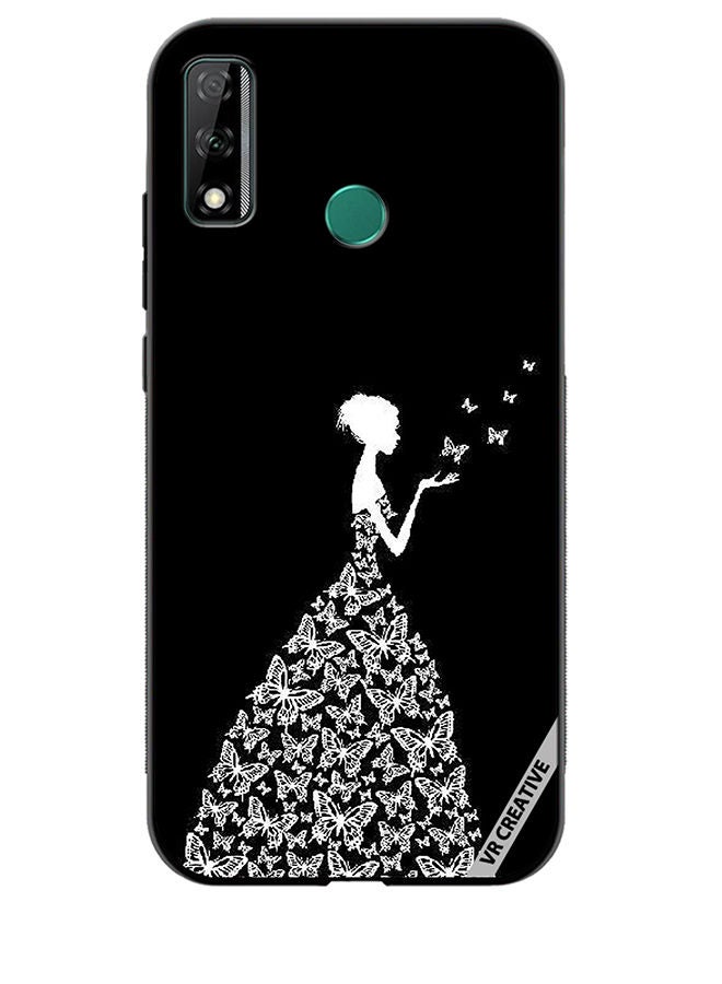 VR CREATIVE Protective Case Cover For Huawei Y8s Girl In Butterfly Dress Design Multicolour  - Image 1