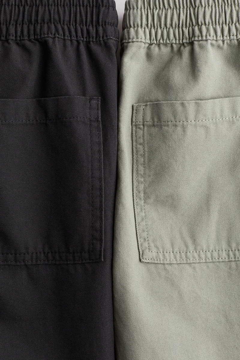 H&M 2-pack cotton twill shorts
