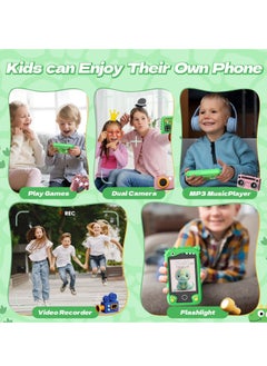EVEREEN Children's Smartphone Toy For Boys And Girls 3 To 8 Years Old With A Camera With An 8G TF Card (Green)  - Image 4