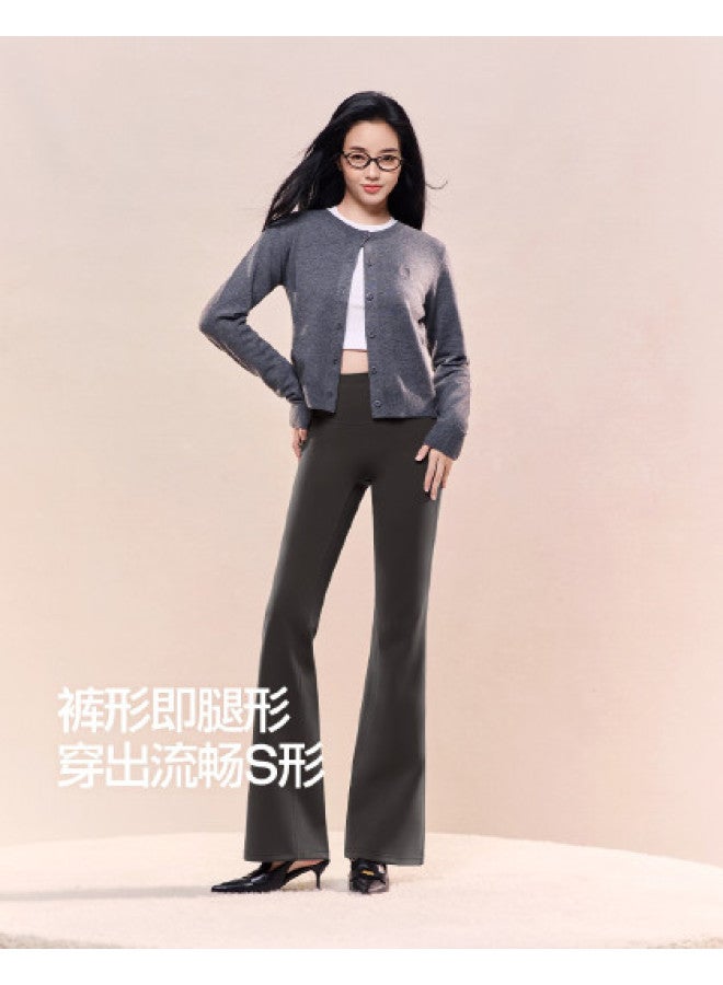 SIINSIIN High-Waist Slimming Lifting Shark Bell-Bottom Pants Autumn High-End Fashion Slim Fit Casual Pants - Image 1