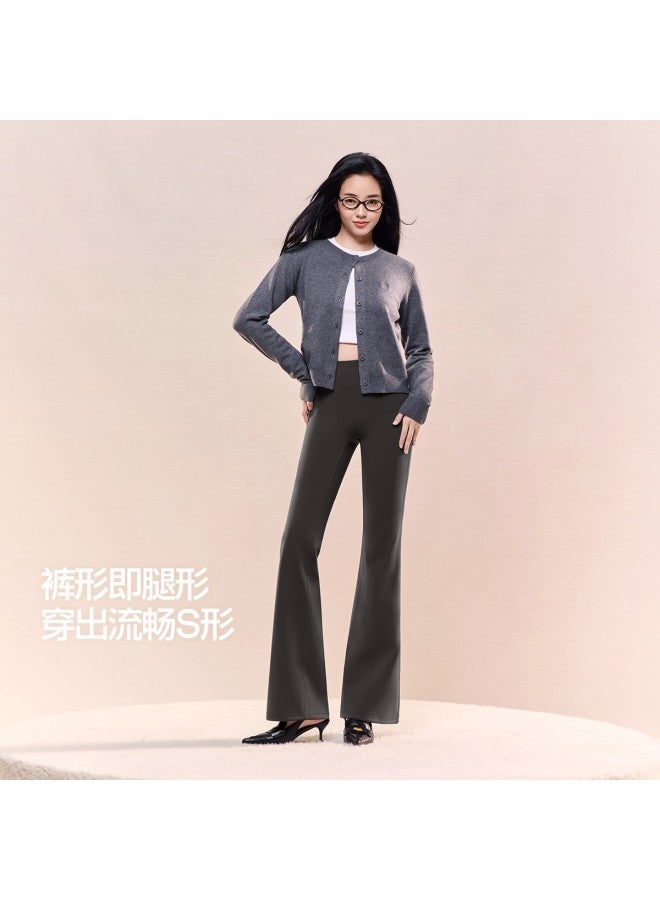 SIINSIIN High-Waist Slimming Lifting Shark Bell-Bottom Pants Autumn High-End Fashion Slim Fit Casual Pants - Image 2
