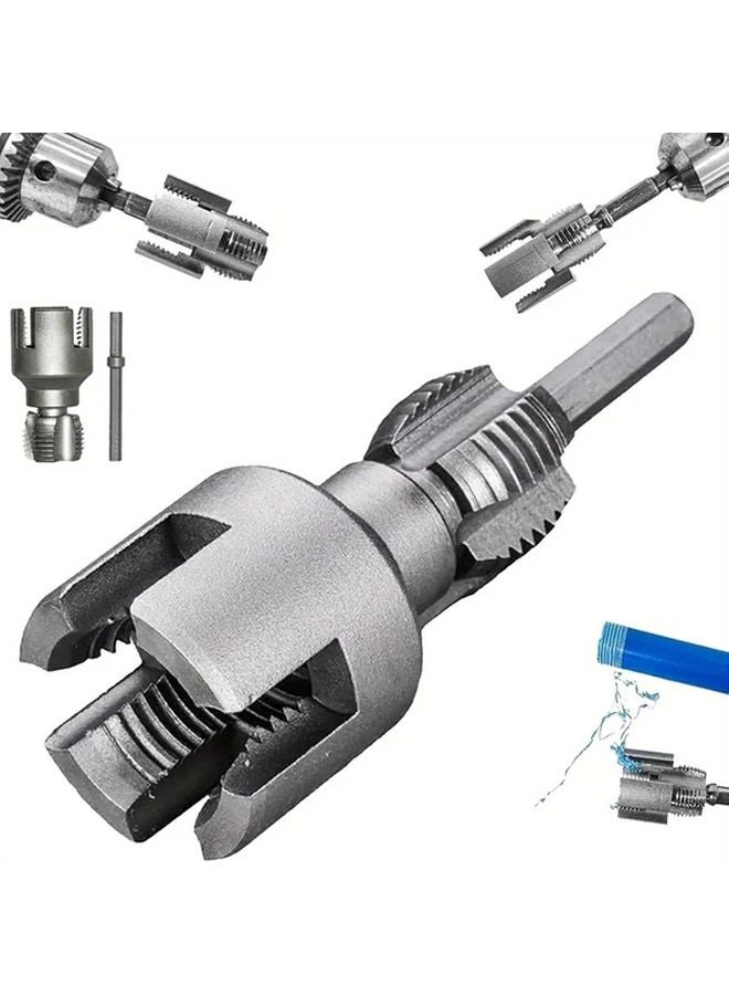 3 4 Inch Pipe Threader Set Internal External Thread Tool with Taps and Dies - Image 2