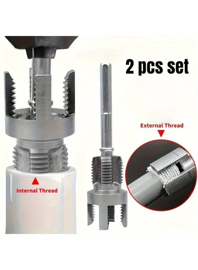3 4 Inch Pipe Threader Set Internal External Thread Tool with Taps and Dies - Image 5