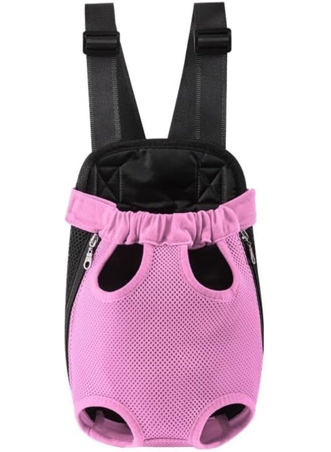 Pet Carrier Backpack, Adjustable Dog Front Carrier Legs Out & Easy-Fit Dog Backpack Carrier for Hiking Camping Traveling Outdoor for Small Dogs Cats and Puppies - Image 1