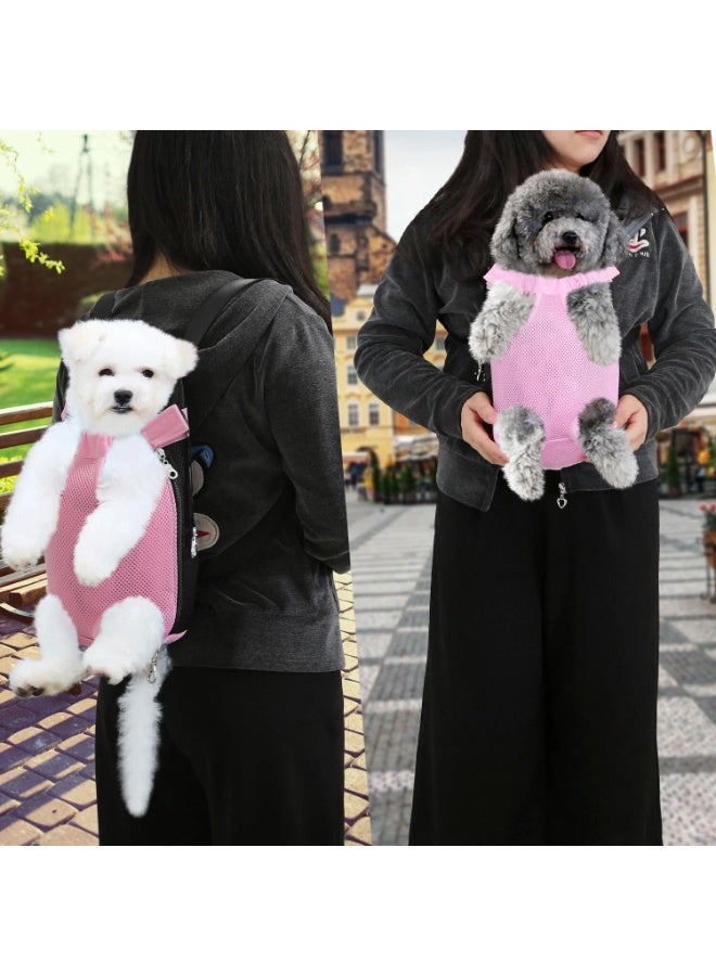 Pet Carrier Backpack, Adjustable Dog Front Carrier Legs Out & Easy-Fit Dog Backpack Carrier for Hiking Camping Traveling Outdoor for Small Dogs Cats and Puppies - Image 2
