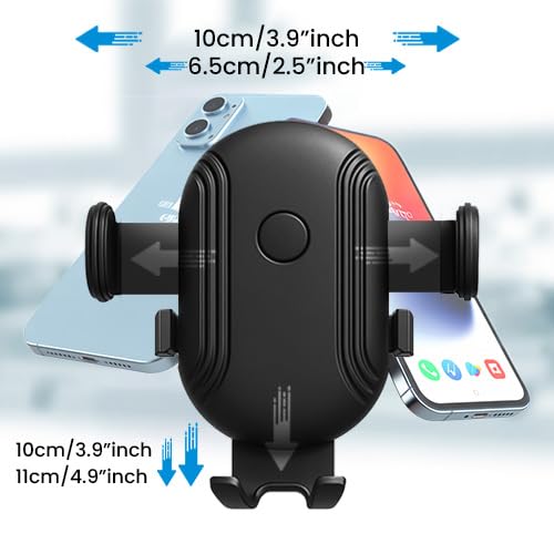 MOOSH Universal Car Mount Holder Flexible Arm Mobile Stand with 360° Rotation, for Car Dashboard Windshield, Suction Cup Hands-Free Car Phone Stand, Automobile Cradles Universal (Black) - Image 5