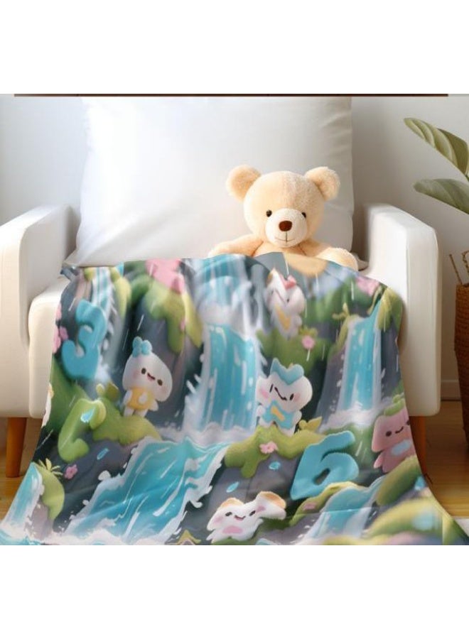general Baby and children's cartoon flannel thin blanket (warm and comfortable, suitable for sleep, game use) 70cm*100cm - Image 4