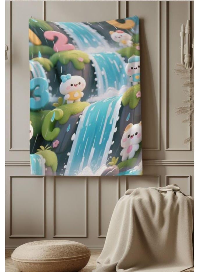 general Baby and children's cartoon flannel thin blanket (warm and comfortable, suitable for sleep, game use) 70cm*100cm - Image 1