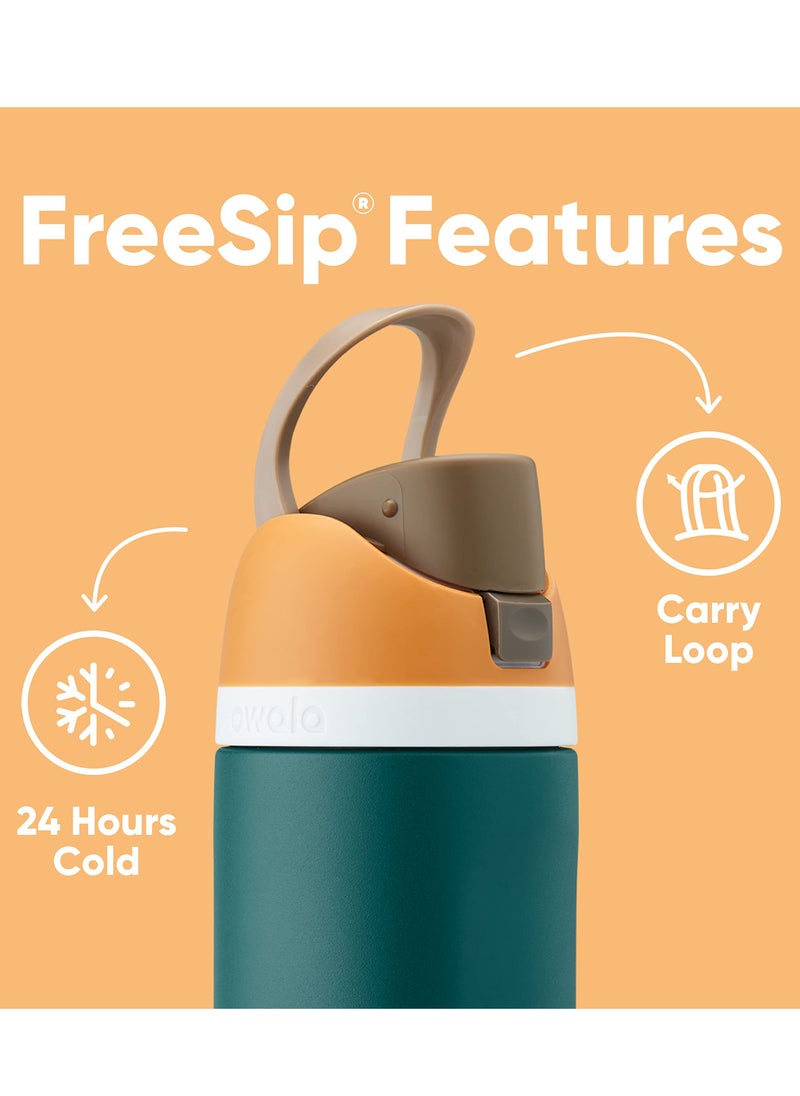 Owala - Owala Flip Insulated Stainless Steel Water Bottle with Straw for Sports and Travel, BPA-Free, 24-Ounce, Candy Coated - Image 1