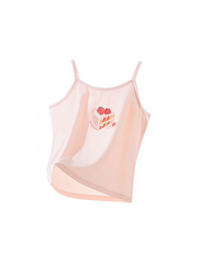 Antibacterial Class A Cotton Camisole Vest For Summer, Children's Sleeveless Top With Class A Safety Certification
